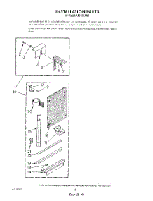 06 - Installation parts for Whirlpool Air Conditioner AR0500XW1 from AppliancePartsPros.com