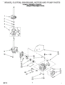 05 - Brake, Clutch, Gearcase, Motor & Pump parts for Whirlpool Washer LST9355BQ0 from AppliancePartsPros.com