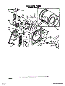 04 - Section parts for Whirlpool Dryer LE6800XTG0 from AppliancePartsPros.com