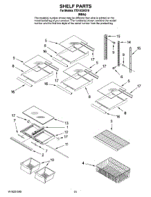 07 - Shelf Parts, Optional Parts parts for Whirlpool Refrigerator ITB19330Q10 from AppliancePartsPros.com