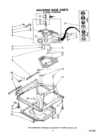 07 - Machine Base parts for Whirlpool Washer LA5400XSW0 from AppliancePartsPros.com
