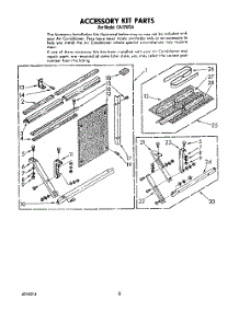 05 - Accessory Kit parts for Whirlpool Air Conditioner CA13WQ4 from AppliancePartsPros.com