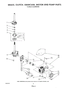 06 - Brake, Clutch, Gearcase, Motor And Pump parts for Whirlpool Washer 3LA5580XSW2 from AppliancePartsPros.com