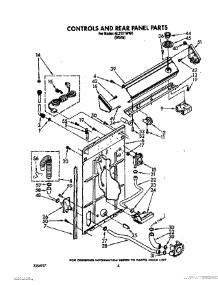 03 - Controls And Rear Panel parts for Whirlpool Washer AL2121WW0 from AppliancePartsPros.com