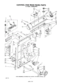 03 - Control And Rear Panel parts for Whirlpool Washer LA6000XPW3 from AppliancePartsPros.com