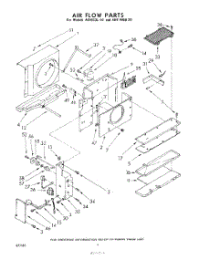 03 - Section parts for Whirlpool Air Conditioner AHFW0820 from AppliancePartsPros.com