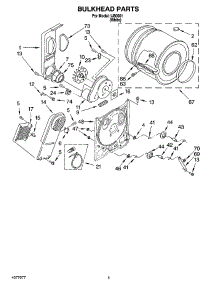 03 - Bulkhead Parts parts for Whirlpool Dryer IJ80001 from AppliancePartsPros.com