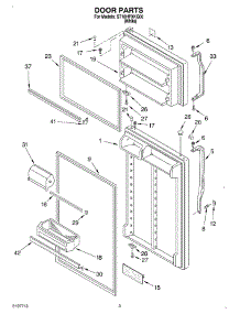 02 - Door parts for Whirlpool Refrigerator ST18HPXKQ00 from AppliancePartsPros.com