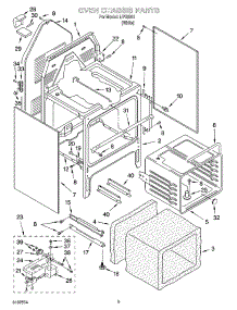 04 - Oven Chassis Parts parts for Whirlpool Range IJP85801 from AppliancePartsPros.com