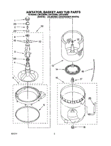 04 - Agitator, Basket And Tub parts for Whirlpool Washer LSN7233BN0 from AppliancePartsPros.com