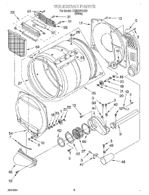 04 - Bulkhead, Optional parts for Whirlpool Dryer CGM2761JQ0 from AppliancePartsPros.com