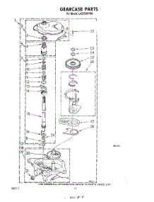 10 - Gearcase parts for Whirlpool Washer LA5500XPW4 from AppliancePartsPros.com