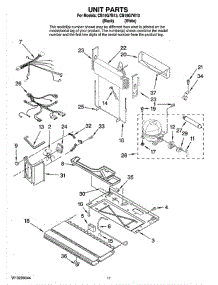 06 - Unit Parts parts for Whirlpool Refrigerator CB19G7W13 from AppliancePartsPros.com
