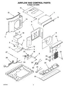 02 - Air Flow And Control Parts parts for Whirlpool Air Conditioner CAH12WRP0 from AppliancePartsPros.com