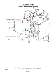 08 - Cabinet parts for Whirlpool Washer LA7000XMW0 from AppliancePartsPros.com