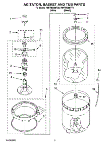 03 - Agitator, Basket And Tub Parts parts for Maytag Washer 7MNTM5000TQ0 from AppliancePartsPros.com