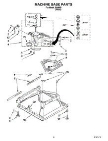 05 - Machine Base Parts parts for Whirlpool Washer IS44000 from AppliancePartsPros.com