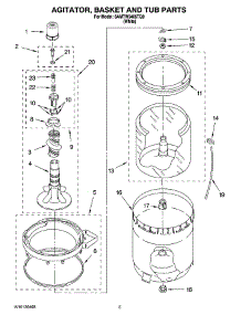 03 - Agitator, Basket And Tub Parts parts for Maytag Washer 6AMTW5405TQ0 from AppliancePartsPros.com