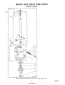 09 - Brake And Drive Tube parts for Whirlpool Washer LA7700XSW0 from AppliancePartsPros.com