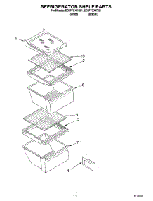 03 - Refrigerator Shelf parts for Whirlpool Refrigerator ED2FTGXKQ01 from AppliancePartsPros.com