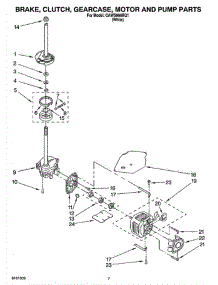 04 - Brake, Clutch, Gearcase, Motor And Pump Parts parts for Whirlpool Washer CAWS966RQ1 from AppliancePartsPros.com