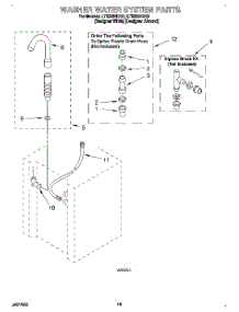 13 - Washer Water System parts for Whirlpool Washer Dryer Combo LTE6234DQ0 from AppliancePartsPros.com