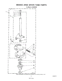 09 - Brake And Drive Tube parts for Whirlpool Washer LA5300XSW2 from AppliancePartsPros.com
