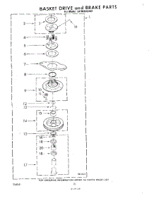 09 - Basket Drive And Brake parts for Whirlpool Washer LA7000XKW2 from AppliancePartsPros.com
