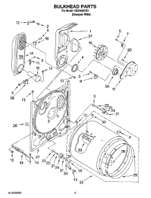 03 - Bulkhead Parts parts for Whirlpool Dryer IGD4400VQ1 from AppliancePartsPros.com