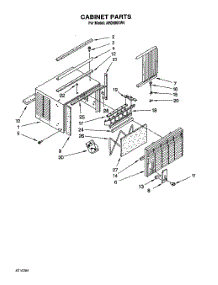 04 - Cabinet parts for Whirlpool Air Conditioner AR0500XW6 from AppliancePartsPros.com