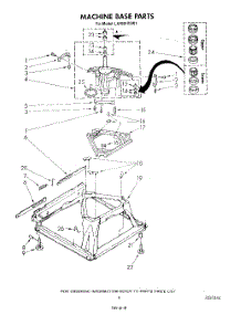 07 - Machine Base parts for Whirlpool Washer LA7681XSW1 from AppliancePartsPros.com