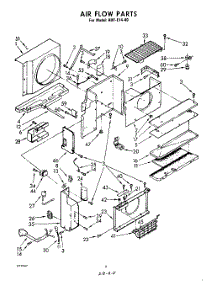 03 - Section parts for Whirlpool Air Conditioner AHFE1440 from AppliancePartsPros.com