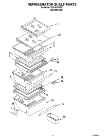 03 - Refrigerator Shelf Parts parts for Whirlpool Refrigerator 7SS25HFXMS00 from AppliancePartsPros.com