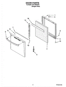 06 - Door Parts parts for Whirlpool Range CG11000VDV0 from AppliancePartsPros.com