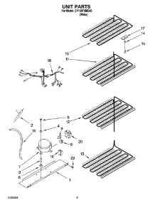 03 - Unit Parts parts for Whirlpool Freezer EV150FXMQ05 from AppliancePartsPros.com