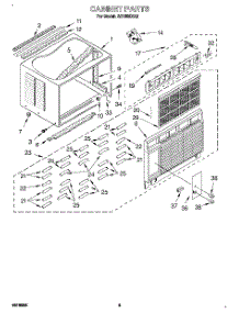 03 - Cabinet parts for Whirlpool Air Conditioner AR1800XA2 from AppliancePartsPros.com