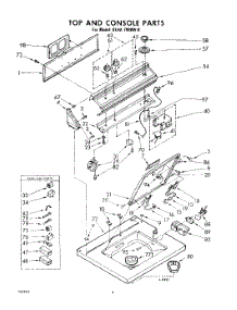 03 - Top And Console parts for Whirlpool Washer GLHA7900W0 from AppliancePartsPros.com