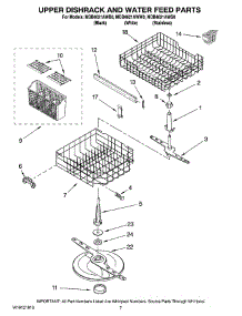 05 - Upper Dishrack And Water Feed Parts, Optional Parts (Not Included) parts for Maytag Dishwasher MDB4621AWW0 from AppliancePartsPros.com