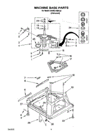 07 - Machine Base parts for Kitchenaid Washer KAWE778BAL0 from AppliancePartsPros.com