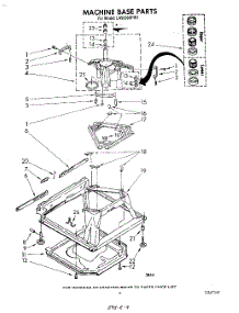 07 - Machine Base parts for Whirlpool Washer LA5530XPW7 from AppliancePartsPros.com