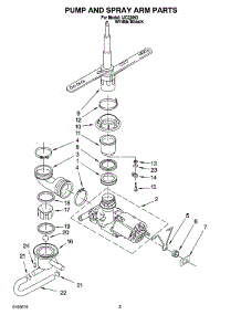 04 - Pump And Spray Arm Parts parts for Whirlpool Dishwasher IJC22053 from AppliancePartsPros.com