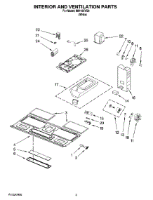 03 - Interior And Ventilation Parts parts for Whirlpool Microwave IMH15XVQ0 from AppliancePartsPros.com