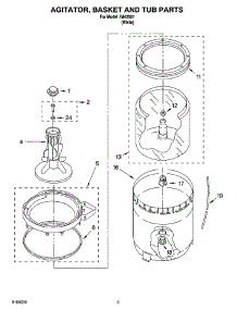 03 - Agitator, Basket And Tub Parts parts for Whirlpool Washer IM42001 from AppliancePartsPros.com