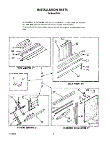 05 - Installation parts for Whirlpool Air Conditioner BFRH81 from AppliancePartsPros.com