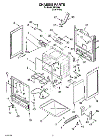 03 - Chassis Parts parts for Whirlpool Range IRP85800 from AppliancePartsPros.com