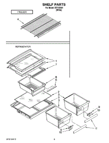 05 - Shelf Parts, Optional Parts parts for Whirlpool Refrigerator IST183301 from AppliancePartsPros.com