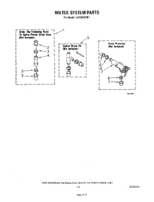 11 - Water System parts for Whirlpool Washer LA5380XSW1 from AppliancePartsPros.com