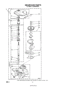 10 - Gearcase parts for Whirlpool Washer LA3400XPW3 from AppliancePartsPros.com