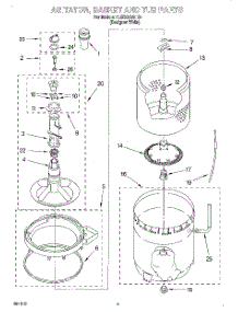 03 - Agitator, Basket And Tub parts for Whirlpool Washer 7LSR8244HQ0 from AppliancePartsPros.com