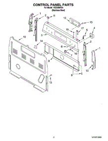 02 - Control Panel Parts parts for Whirlpool Range YIES366RS4 from AppliancePartsPros.com